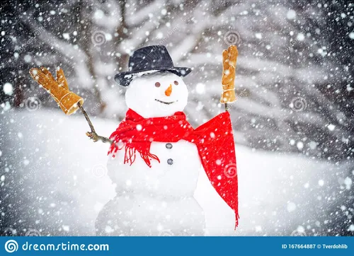 Снеговика Картинки снеговик в шапке и шарфе