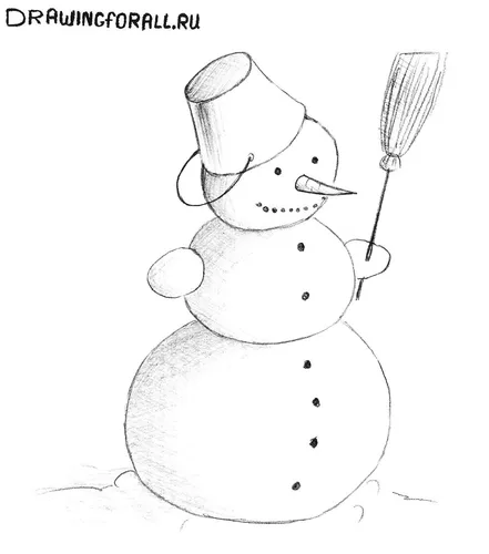 Снеговика Картинки рисунок мыши