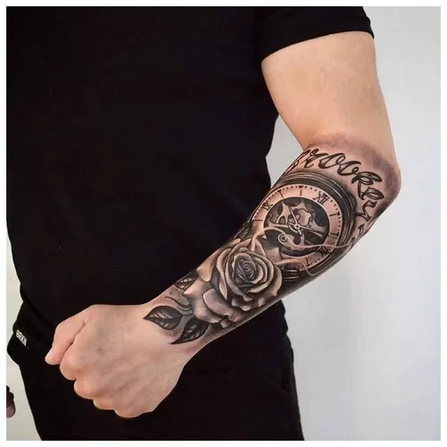 Тату Картинки человек с татуировками на руке