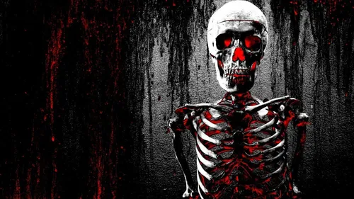 Скелеты Обои на телефон скелет с красно-черной маской