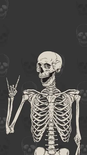 Скелеты Обои на телефон скелет со скелетом