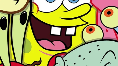 Спанч Боб И Патрик Обои на телефон мультфильм желто-синего мультипликационного персонажа