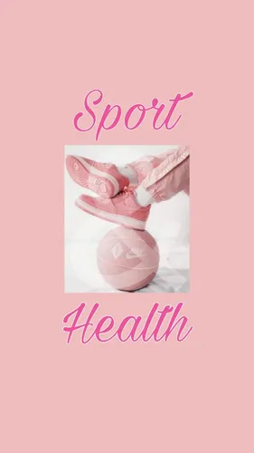 Спорт Обои на телефон розово-белый знак