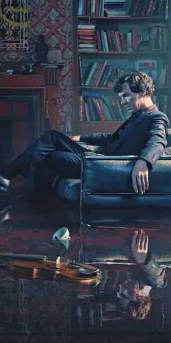 Бенедикт Камбербэтч, Полки Обои на телефон человек, сидящий на диване