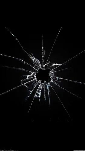 Разбитое Стекло Обои на телефон черно-белая фотография паука
