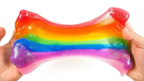 Слайм Обои на телефон человек, держащий предмет цвета радуги