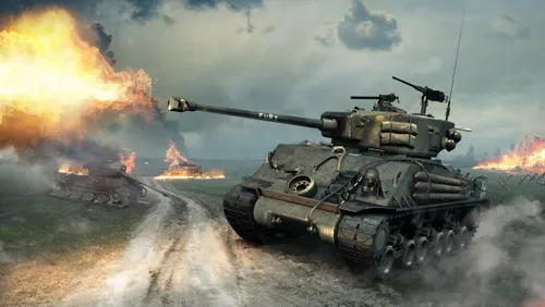 Танк Тигр Обои на телефон группа танков, стреляющих