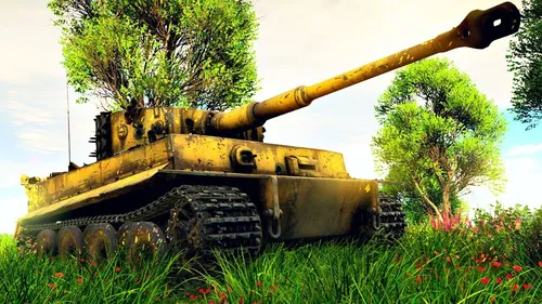 Танк Тигр Обои на телефон военный танк в поле