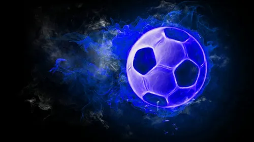 Футбольные Hd Обои на телефон синий светящийся шар