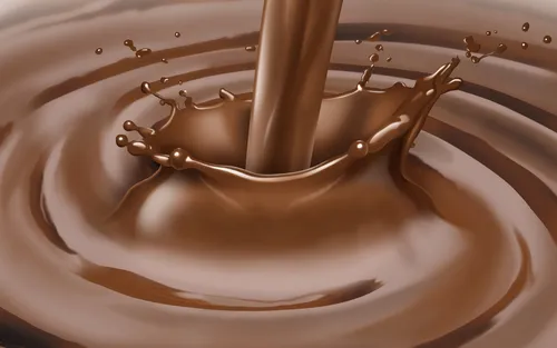 Шоколад Обои на телефон крупный план жидкости, наливаемой в стакан