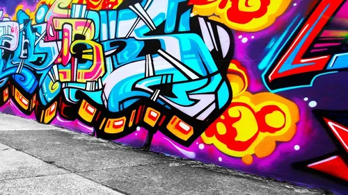 Яркие Для Подростков Обои на телефон стена с граффити