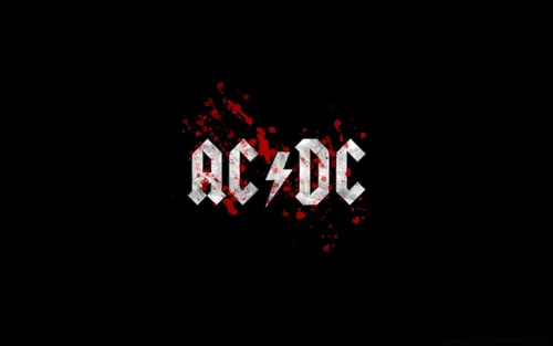 Ac Dc Обои на телефон логотип с красно-белым текстом