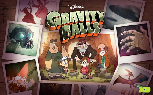Gravity Falls Обои на телефон группа карт на столе