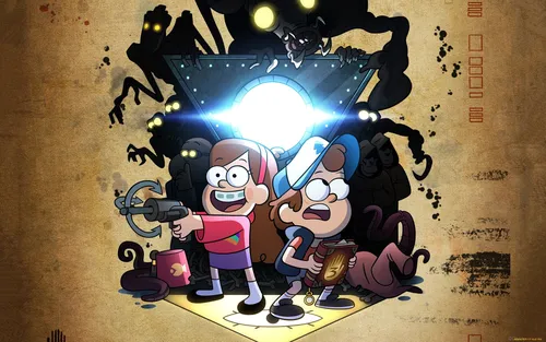 Gravity Falls Обои на телефон мультфильм с персонажем