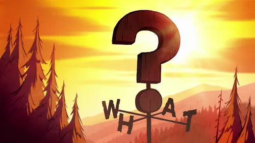 Gravity Falls Обои на телефон логотип с силуэтом баскетбольного кольца и деревьев