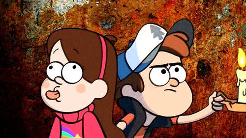 Gravity Falls Обои на телефон пара мультипликационных персонажей