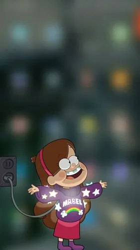 Gravity Falls Обои на телефон мультипликационный персонаж, держащий телефон