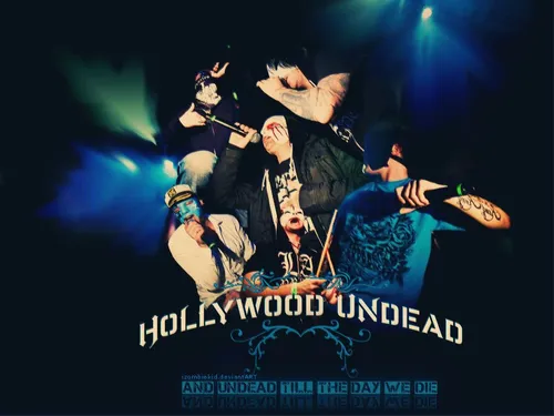 Hollywood Undead Обои на телефон группа людей с оружием