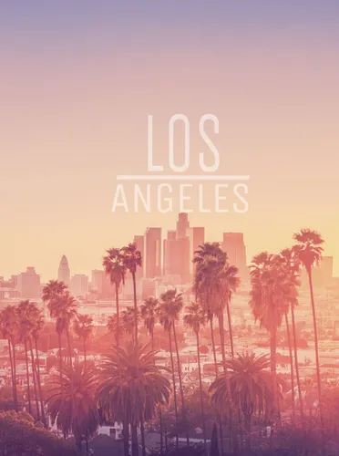 Los Angeles Обои на телефон городской пейзаж с пальмами