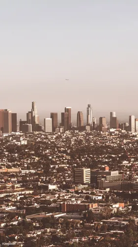 Los Angeles Обои на телефон город с высокими зданиями