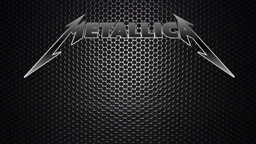 Metallica Обои на телефон черно-белое изображение логотипа