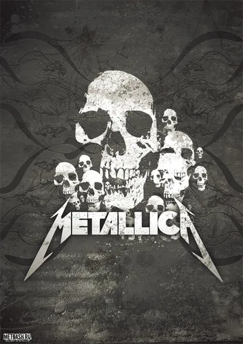Metallica Обои на телефон плакат скелета