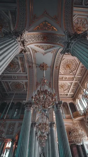 Palace Обои на телефон потолок с декоративными украшениями