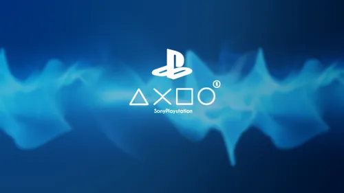 Playstation Обои на телефон синий логотип с белым текстом