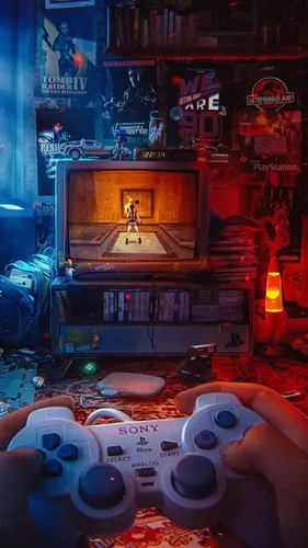 Playstation Обои на телефон человек, держащий контроллер видеоигр