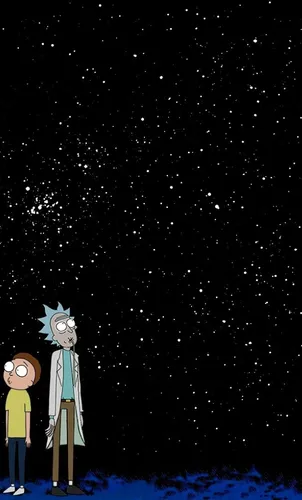 Rick And Morty Обои на телефон пара человек в одежде