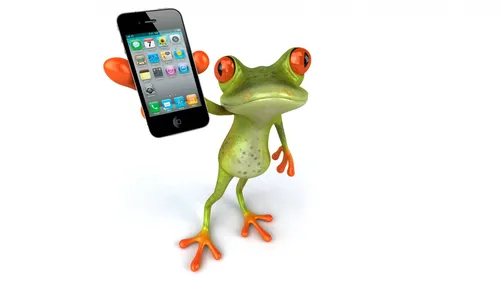 Гарфилд Обои на телефон лягушка держит телефон