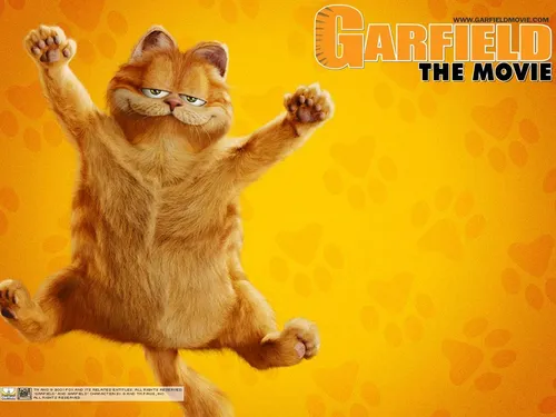 Гарфилд Обои на телефон кошка с поднятыми лапами