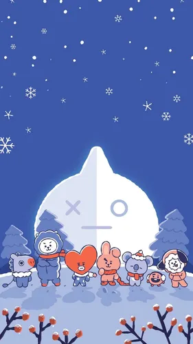 Картинки Зима Обои на телефон фоновый узор