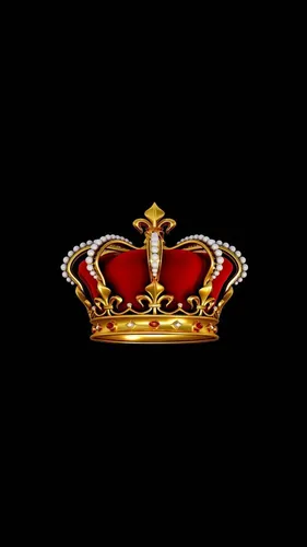 Корона Обои на телефон корона с красно-золотым узором