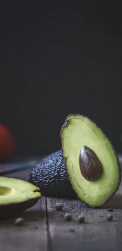 Красивые С Авокадо Обои на телефон фрукт, разрезанный пополам