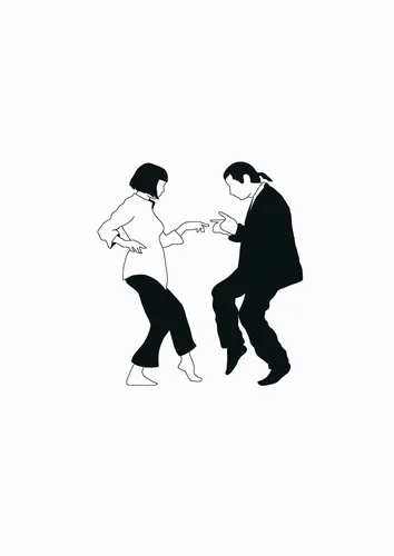 Криминальное Чтиво Обои на телефон мужчина и женщина держатся за руки