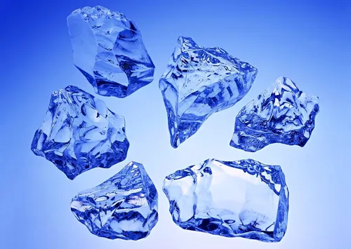 Кристаллы Обои на телефон группа синих и белых кристаллов