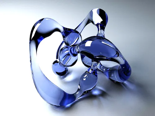 Кристаллы Обои на телефон блестящий сине-серебристый предмет