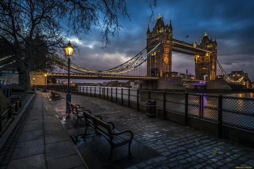 Лондон Hd Обои на телефон мост с включенным светом ночью
