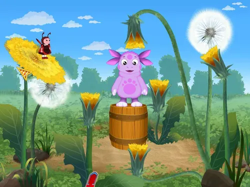 Лунтик Обои на телефон мультфильм единорога верхом на цветке