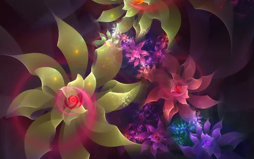 Абстракция Цветы Обои на телефон арт