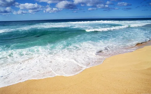 Берег Моря Обои на телефон пляж с волнами, разбивающимися на него