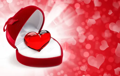 День Святого Валентина Обои на телефон красная конфета в форме сердца
