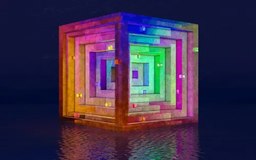 Кубик Рубика Обои на телефон дом со стеклянной дверью