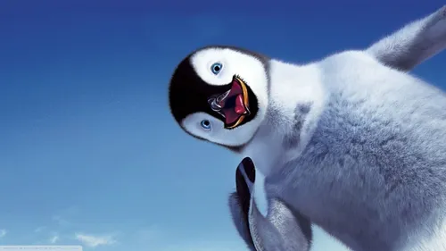 Пингвин Обои на телефон пингвин с открытым ртом