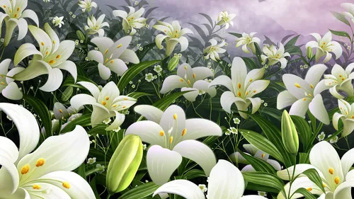 Цветы Лилии Обои на телефон изображение