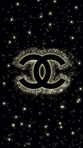 Шанель Обои на телефон черно-белый логотип