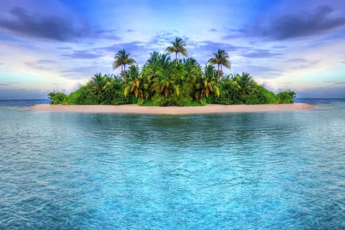 Остров Обои на телефон небольшой остров с деревьями на нем