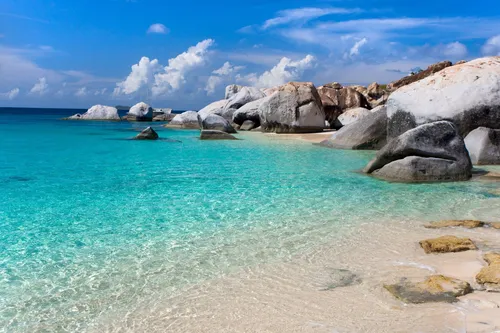 Остров Обои на телефон пляж со скалами и водой