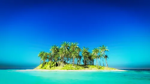 Остров Обои на телефон небольшой остров с деревьями
